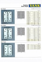 บานพับแสตนเลส แหวนลูกปืน YANK STAINLESS STEEL HINGES 0