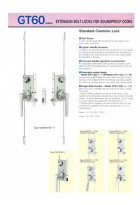 EXTENSION BOLT LOCKS FOR SOUNDPROOF DOORS GT60 SERIES 0