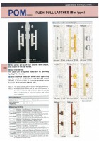 PUSH-PULL LATCHES (BAR TYPE) POM SERIES 0